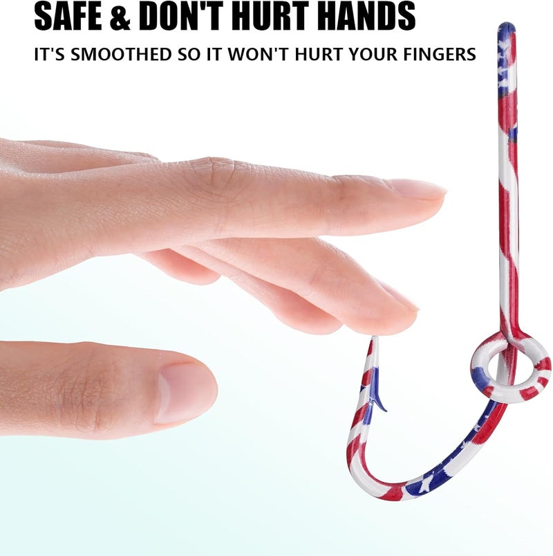 THKFISH Fishing Hooks Hat, 5PCS Pins for Fishing Hat Hook Clip Gold Fish Hook Hat Clip Fish Hooks for Hat,Tie Clips - Image 3